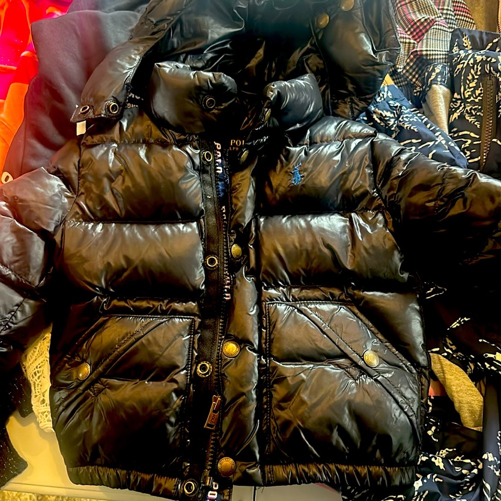 Boys polo puff jacket size 2T great condition